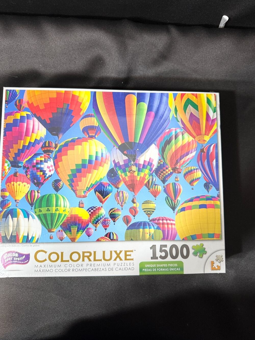 Colorluxe Burstingwith Hot Air Balloons 1500 Piece Jigsaw Puzzle New Sealed